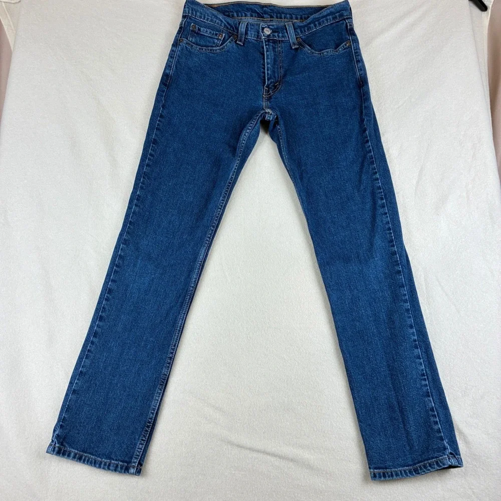 Levi Mens 511 Slim Fit Jeans 30x30 Cotton Blue Medium Wash Denim Casual Modern